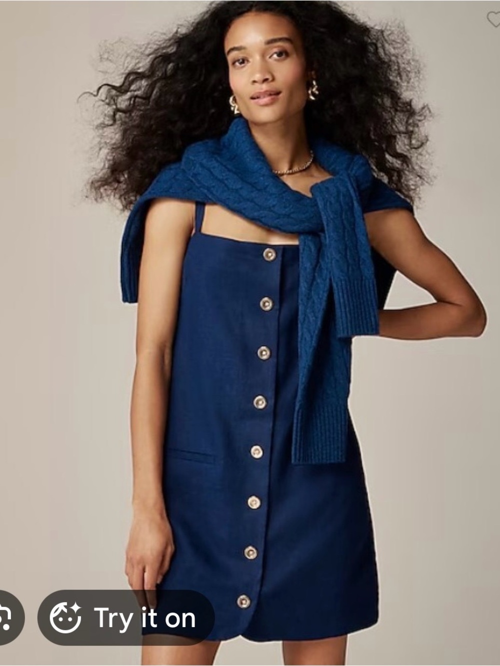 J.Crew linen tank minidress